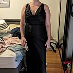 Seen For You Cowl Neck Satin Maxi Dress Green
